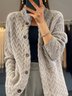 Loose Casual Stand Collar Cardigan