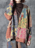 Wool/Knitting Simple Loose V Neck Cardigan