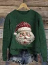 Maple Leaf Knitted Simple Loose Sweater