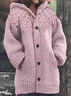 Hoodie Wool/Knitting Casual Cardigan