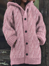 Regular Fit Casual Floral Hoodie Cardigan
