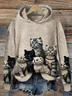 Women's Simple Cat Sweater