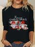 Christmas Gnomes Casual Long Sleeve Shirt