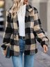 Fluff/Granular Fleece Fabric Loose Casual Teddy Jacket