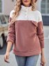 Loose Casual Turtleneck Split Joint Sweatshirt