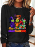 Happy Hallothanksmas Casual Long Sleeve Shirt