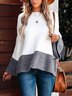 Color Block Casual Wool/Knitting Sweater