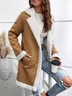 Casual Shawl Collar Plain Loose Jacket