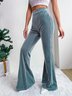 Casual Plain Regular Fit Pants