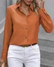 Vintage Regular Fit Plain Shawl Collar Shirt