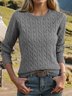 Crew Neck Casual Regular Fit Sweater