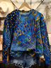 Women's Watercolor Floral Art Patterns Print Casual Sweatshirt