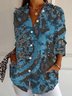 Casual Abstract Shirt Collar Shirt