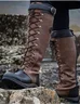 Plain Vintage Autumn Leather Outdoor Boots