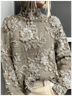 Loose 3D Printing Vintage Sweatshirt