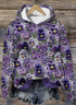 Violet Plant Flower Art Hoodie