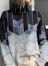 Mock Neck Casual Sweatshirt