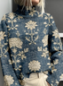 Mock Neck Vintage Sweatshirt