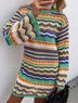 Loose Striped Casual Sweater