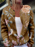 Ethnic Floral Knitted Cardigan