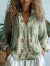 Shawl Collar Casual Loose Shirt