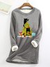 Crew Neck Loose Christmas Casual Sweatshirt