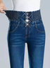 Plain Casual Regular Fit Jeans