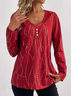 V Neck Casual T-Shirt