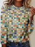 Casual Long Sleeve Round Neck T-Shirt