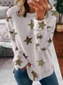 Casual Crew Neck Sweatshirt