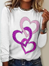 Casual Loose Jersey Crew Neck T-Shirt