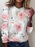 Print Casual Crew Neck Long Sleeve T-Shirt