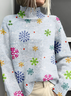 Vintage 3D Printing Loose Sweatshirt