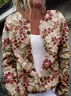Knitted Loose 3D Printing Casual Cardigan