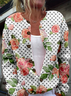 Loose Crew Neck Knitted Casual Cardigan