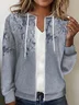 Loose 3D Printing Hoodie Casual Jacket