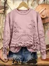 Vintage Loose 3D Printing Sweatshirt