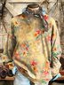 Floral Print Long Sleeve Crew Neck Sweatshirt