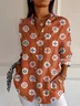 Shirt Collar Loose Ethnic Casual Shirt