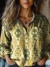Ethnic Print Long Sleeve Shirt