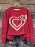 Heart/Cordate Vintage Crew Neck Sweatshirt