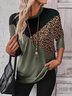 Color Block Loose Casual T-Shirt