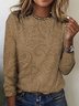 Floral printed long sleeved T-shirt