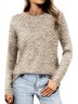 Retro 3D floral pattern long sleeved T-shirt