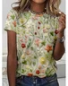 Print Casual Short Sleeve T-Shirt
