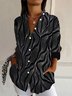 Geometric Print Long Sleeve Shirt
