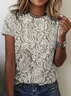 floral short sleeved T-shirt