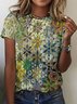 Regular Fit Floral Vintage T-Shirt