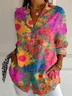 Casual Floral Print Blouse