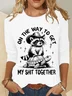 On The Way To Get My Shit Together Casual Long Sleeve Shirt